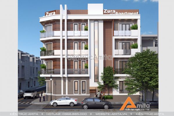 Thiết kế khách sạn mini 3 sao phong cách hiện đại KT41220