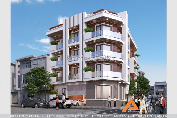 Thiết kế khách sạn mini 3 sao phong cách hiện đại KT41220