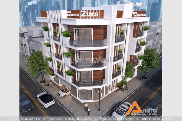 Thiết kế khách sạn mini 3 sao phong cách hiện đại KT41220