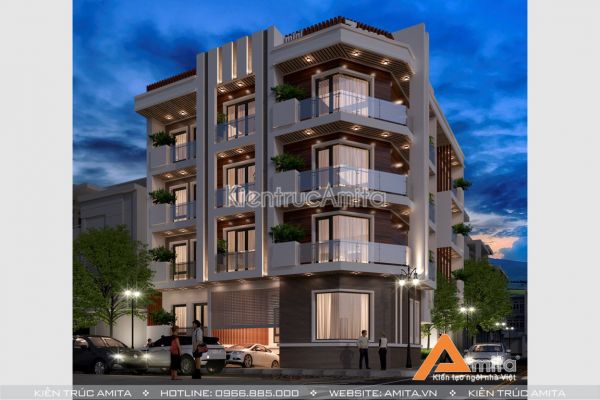 Thiết kế khách sạn mini 3 sao phong cách hiện đại KT41220