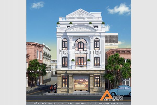 Mẫu thiết kế tòa nhà văn phòng đẹp (CĐT: Ông Vương - Hưng Yên) KT42120