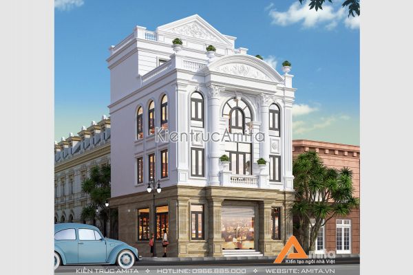 Mẫu thiết kế tòa nhà văn phòng đẹp (CĐT: Ông Vương - Hưng Yên) KT42120