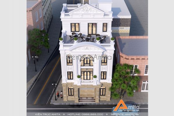 Mẫu thiết kế tòa nhà văn phòng đẹp (CĐT: Ông Vương - Hưng Yên) KT42120