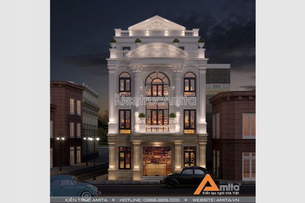 Mẫu thiết kế tòa nhà văn phòng đẹp (CĐT: Ông Vương - Hưng Yên) KT42120