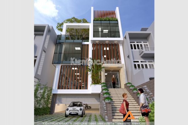 Thiết kế trụ sở văn phòng đẹp hiện đại, ứng dụng thực tế cao  KT51232