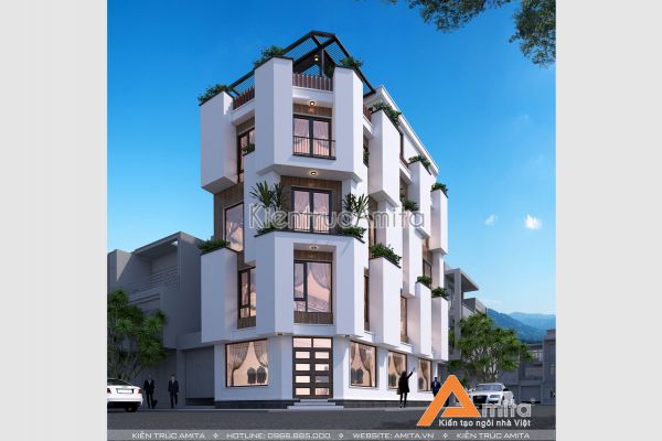 Mẫu thiết kế homestay 5 tầng phong cách hiện đại KT51307