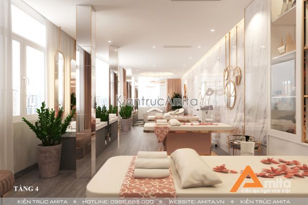 Thiết kế thẩm mỹ viện hiện đại tại 163 Hàng Bông  -  Hà Nội KT61301
