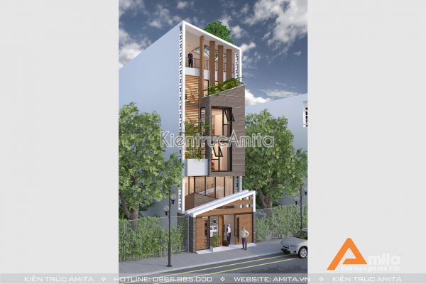 Thiết kế nhà lô phố hiện đại đẳng cấp ( CĐT: Ông Phúc - Hải Dương) KT61191