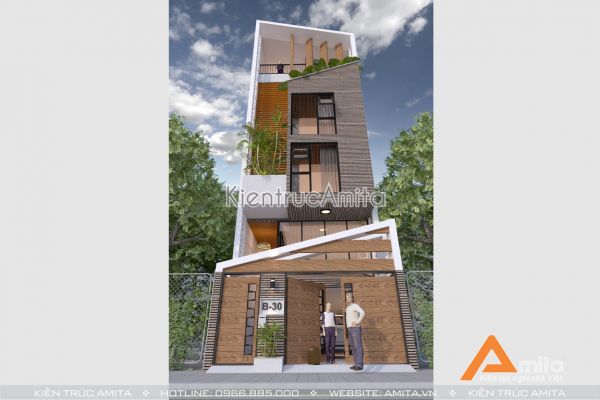 Thiết kế nhà lô phố hiện đại đẳng cấp ( CĐT: Ông Phúc - Hải Dương) KT61191