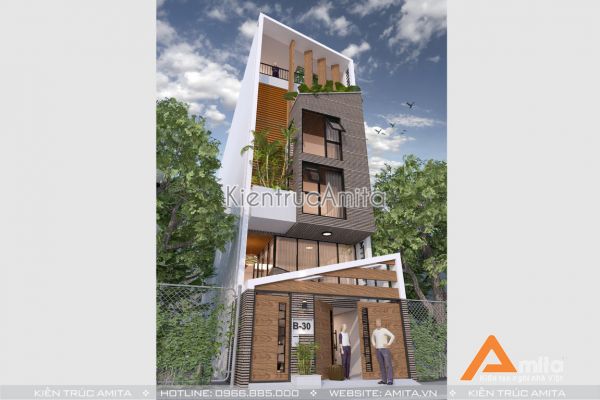 Thiết kế nhà lô phố hiện đại đẳng cấp ( CĐT: Ông Phúc - Hải Dương) KT61191