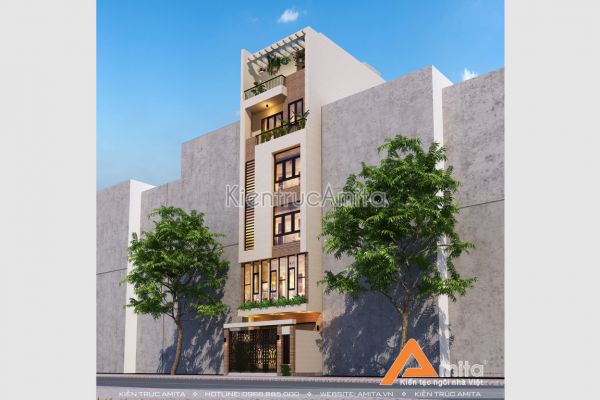 Thiết kế nhà phố 6 tầng hiện đại, tiện nghi tại Hà Nội KT61300
