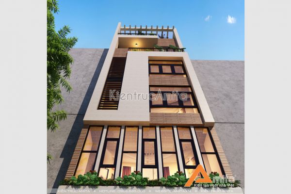 Thiết kế nhà phố 6 tầng hiện đại, tiện nghi tại Hà Nội KT61300