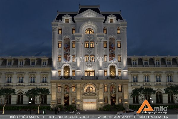 Thiết kế khách sạn phong cách châu Âu siêu ấn tượng KT72207