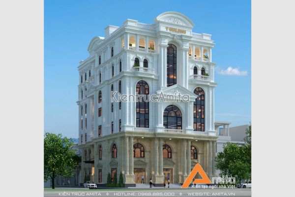 Thiết kế nhà phố kết hợp cho thuê văn phòng sang trọng KT82042