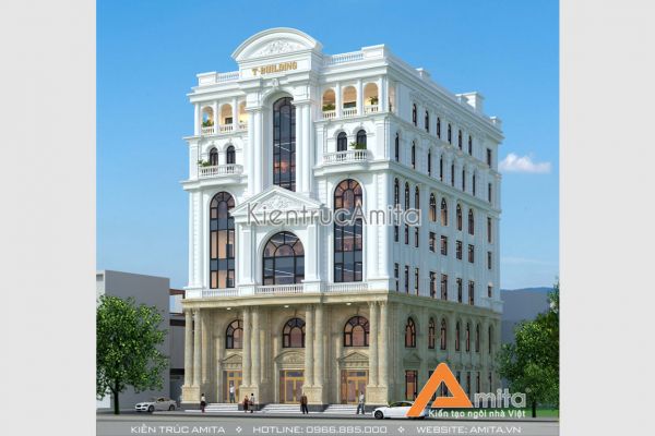 Thiết kế nhà phố kết hợp cho thuê văn phòng sang trọng KT82042