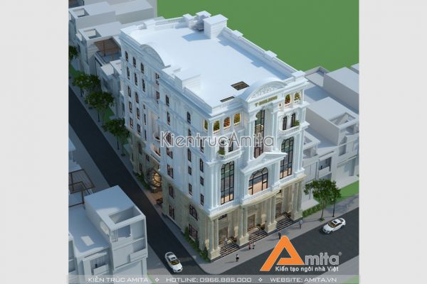 Thiết kế nhà phố kết hợp cho thuê văn phòng sang trọng KT82042