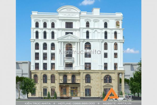 Thiết kế nhà phố kết hợp cho thuê văn phòng sang trọng KT82042