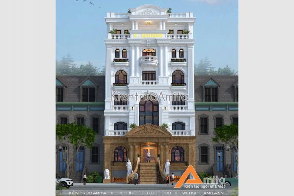 Mẫu nhà văn phòng tân cổ điển đẹp (CĐT: Ông Phúc - Bình Dương) KT82126