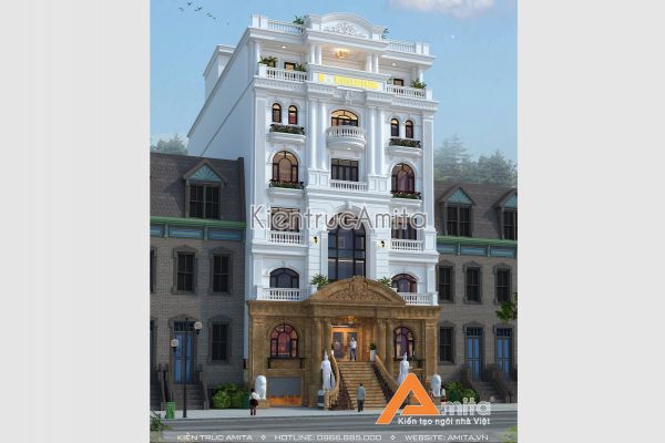 Mẫu nhà văn phòng tân cổ điển đẹp (CĐT: Ông Phúc - Bình Dương) KT82126