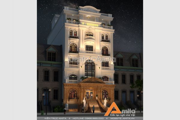 Mẫu nhà văn phòng tân cổ điển đẹp (CĐT: Ông Phúc - Bình Dương) KT82126