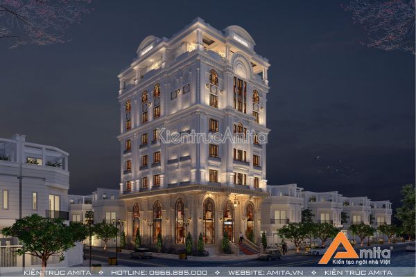 Thiết kế khách sạn kiểu Pháp đẹp đẳng cấp (CĐT: Ông Sáng - Quảng Ninh) KT82242
