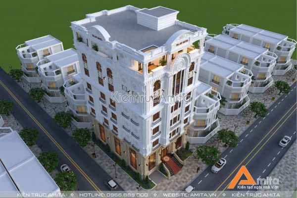 Thiết kế khách sạn kiểu Pháp đẹp đẳng cấp (CĐT: Ông Sáng - Quảng Ninh) KT82242