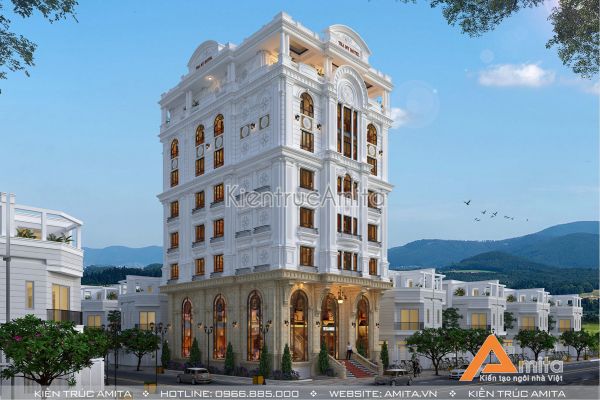 Thiết kế khách sạn kiểu Pháp đẹp đẳng cấp (CĐT: Ông Sáng - Quảng Ninh) KT82242