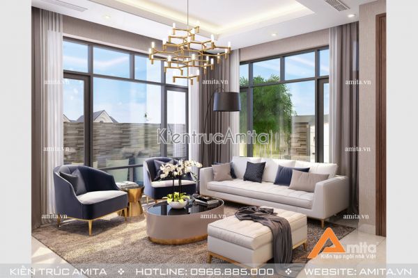 Mẫu nội thất biệt thự phong cách hiện đại NT11024