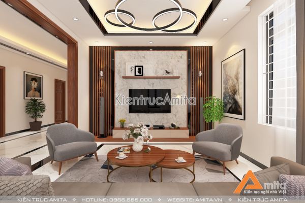 Thiết kế nội thất đẹp phong cách hiện đại tinh tế sang trọng NT11025