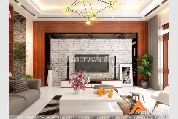 Mẫu nội thất hiện đại tiện nghi sang trọng dành cho nhà phố NT11026