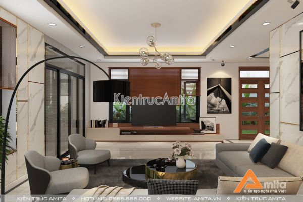 Mẫu nội thất biệt thự đẹp phong cách hiện đại NT11028 