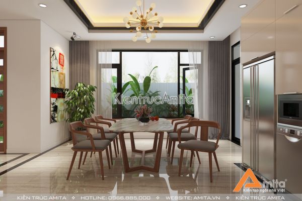 Mẫu nội thất biệt thự đẹp phong cách hiện đại NT11028 