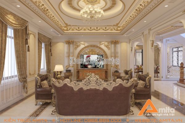 Nội thất biệt thự phong cách tân cổ điển (CĐT:Ông Sơn-Nghệ An) NT12021