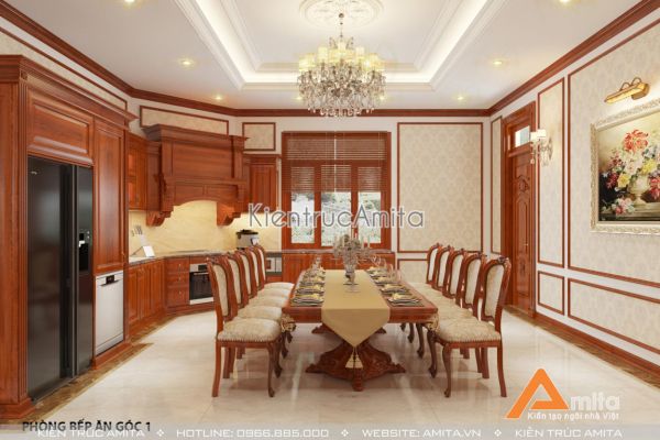 Thiết kế nội thất đẹp phong cách tân cổ điển sang trọng NT12027