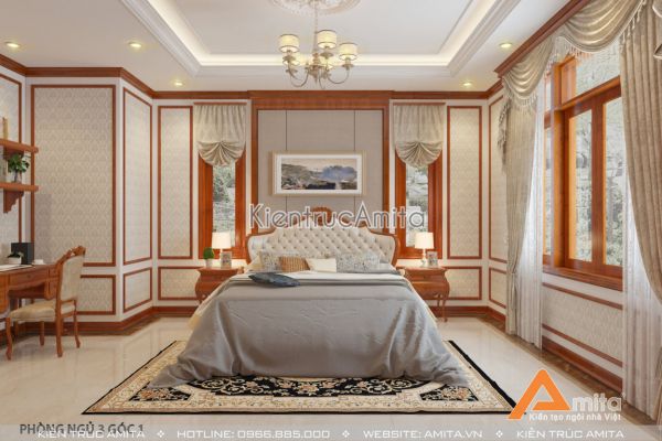 Thiết kế nội thất đẹp phong cách tân cổ điển sang trọng NT12027