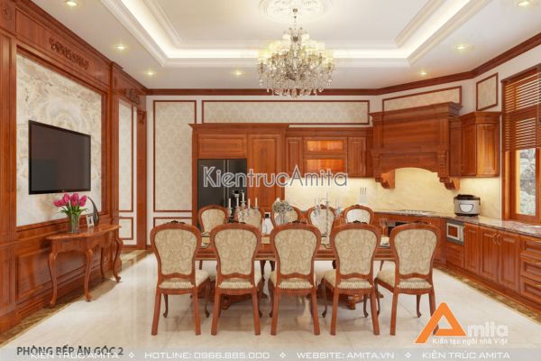 Thiết kế nội thất đẹp phong cách tân cổ điển sang trọng NT12027