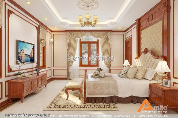 Thiết kế nội thất đẹp phong cách tân cổ điển sang trọng NT12027