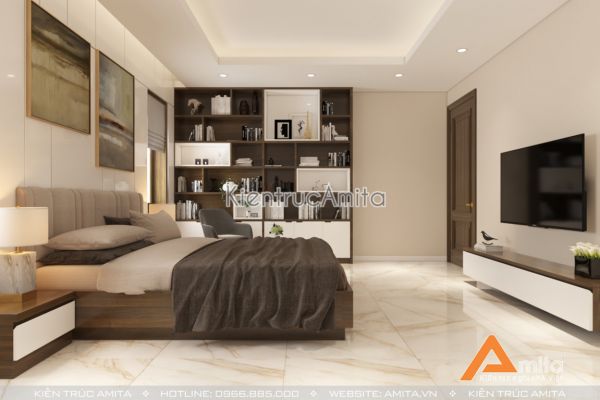 Mẫu nội thất biệt thự tân cổ điển kết hợp hiện đại đẹp hoàn mỹ NT12031