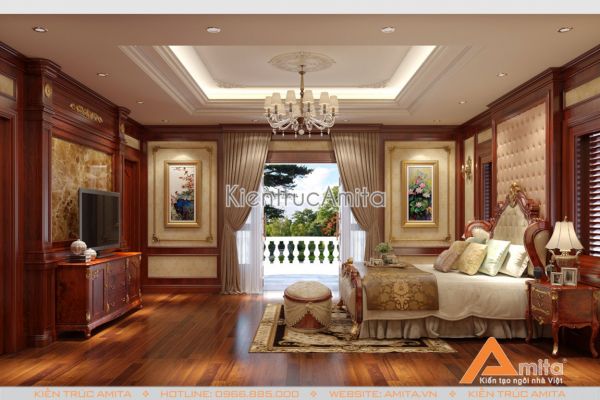 Thiết kế nội thất tân cổ điển đẳng cấp sang trọng NT12034