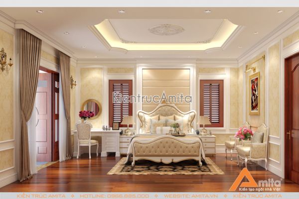 Thiết kế nội thất tân cổ điển đẳng cấp sang trọng NT12034