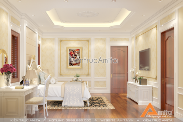 Thiết kế nội thất tân cổ điển đẳng cấp sang trọng NT12034