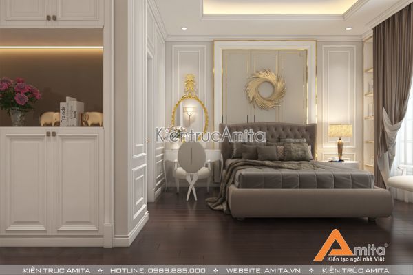 Thiết kế nội thất biệt thự đẹp phong cách tân cô điển ở Hà Nội NT12049