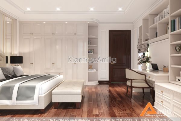 Thiết kế nội thất nhà phố đẹp phong cách tân cổ điển Luxury NT12055