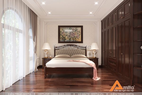 Thiết kế nội thất nhà phố đẹp phong cách tân cổ điển Luxury NT12055