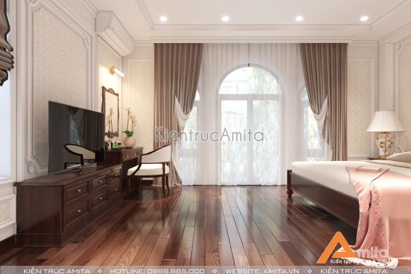 Thiết kế nội thất nhà phố đẹp phong cách tân cổ điển Luxury NT12055