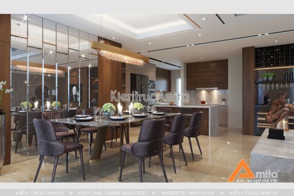 Thiết kế nội thất căn hộ hiện đại  Duplex Mandarin 2 NT21035