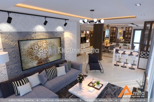 Thiết kế nội thất căn hộ Penthouse tuyệt đẹp NT21036