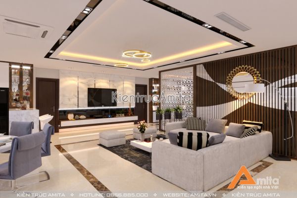 Thiết kế nội thất chung cư cao cấp PENTHOUSE đẹp lôi cuốn NT21037