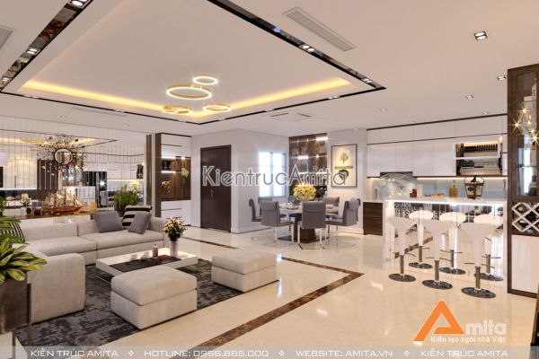 Thiết kế nội thất chung cư cao cấp PENTHOUSE đẹp lôi cuốn NT21037