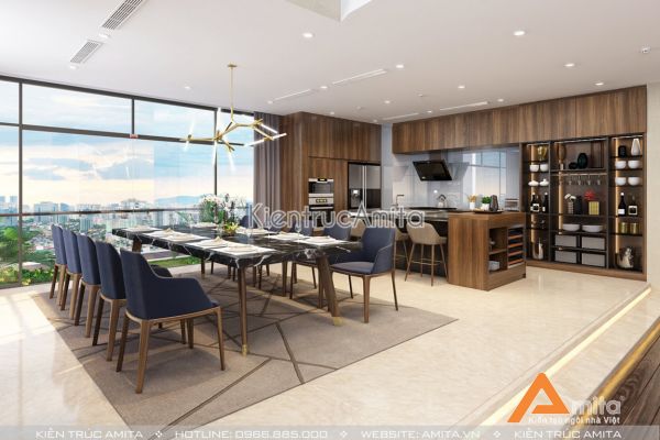 Nội thất căn hộ Penthouse chung cư Paragon đẹp tinh tế  NT21038